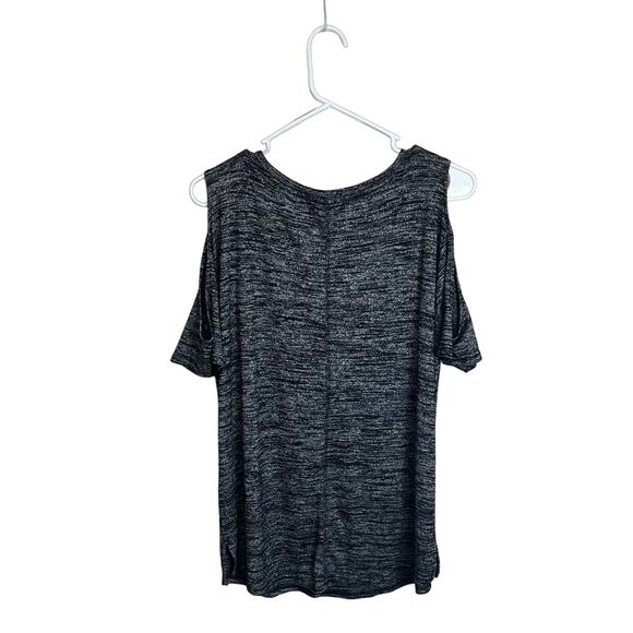 Rag & Bone Cold‎ Shoulder Short Sleeve Shirt Grunge Women’s S Black Top - Picture 3 of 9